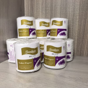 Tisu Toilet Gulung 2 Lapis dari Pulp Kayu Virgin, Organik, Ramah Lingkungan, Bersertifikat, OEM, Kustom, Murah - Product Image 2