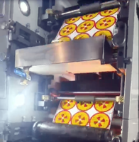 4 couleurs Étiquettes adhésives satinées et codes barres entièrement automatiques Machine d'impression flexographique empilée Imprimante UV