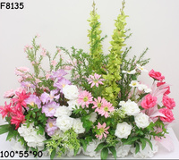 E025 Mur floral artificiel en soie rose pastel et violet, verdure suspendue, décors de mariage, accents de plafond pour événements, décoration murale de mariage