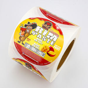 Étiquettes autocollantes rondes personnalisées en papier synthétique imperméable avec logo circulaire, en rouleau, pour l'emballage de bocaux et de bouteilles alimentaires - Product Image 4