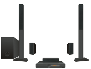 5.1 Surround Sound Home System With <b>DVD</b> <b>Player</b> Music Speakers Speakers Home 5.1 - Product Image 4
