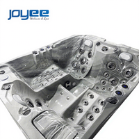 JOYEE OEM Spa Balboa de Luxe Rectangulaire Extérieur en Acrylique et Fibre de Verre Écologique pour 3 Personnes avec Hydrothérapie