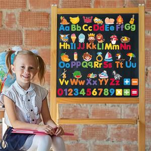 103 Piezas, Rompecabezas Infantil <span class=keywords><strong>con</strong></span> <span class=keywords><strong>Letras</strong></span> Mayúsculas y Minúsculas, Imanes de Dibujos Animados, Imanes de Números, Imanes para Refrigerador y <span class=keywords><strong>Pizarra</strong></span> - Product Image 5