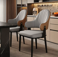 Chaises de salle à manger, usage domestique, style scandinave moderne, chaises à dossier haut de gamme, comptoir de cuisine, chaises pour hôtels et restaurants