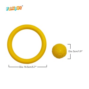 Famipet özel tasarım dayanıklı Tpr kauçuk Pet Squeaky oyuncak köpek topu köpek - Product Image 2