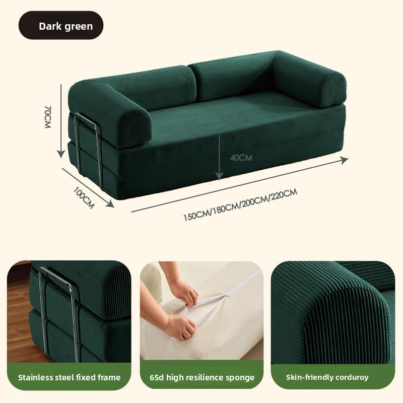 Dark green corduroy