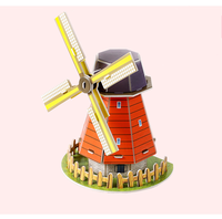 Offre Spéciale usine Direct 3D belle maison modèle Puzzle moulin à vent Construction hollandais jeu Puzzle jouet poussettes pour enfants