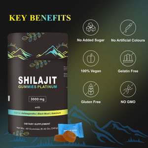 NUEVAS Gomitas de Shilajit del Himalaya, Resina de Shilajit, <span class=keywords><strong>Tribulus</strong></span> <span class=keywords><strong>Terrestris</strong></span>, Ashwagandha, Panax Ginseng, Gomitas para Energía, Cerebro e Inmunidad - Product Image 4