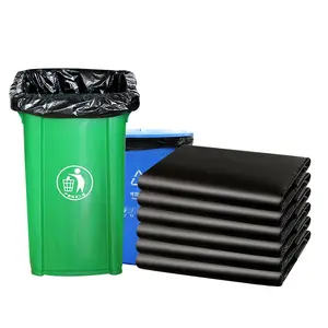 Manufacturers wholesale in large heavy duty black garbage bags for commercial property hotel hospital catering sanitation