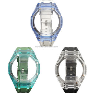 Nouveau sport Tr90 <span class=keywords><strong>Transparent</strong></span> Montre boîtier de montre série <span class=keywords><strong>G</strong></span> choc Silicone bande Durable Mod Kit partie pour <span class=keywords><strong>G</strong></span> <span class=keywords><strong>Shock</strong></span> Ga2100 - Product Image 2