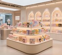 Vitrine de comptoir en MDF Funroad avec éclairage LED pour les magasins de détail, les grands magasins, les salles d'exposition d'entreprises, les centres commerciaux - Présentoir pour jouets