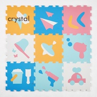 Tapis de jeu pour bébé et tout-petit en mousse EVA douce, épaisse, à emboîtement, non toxique, nouveau design, vente en gros, 30*30cm