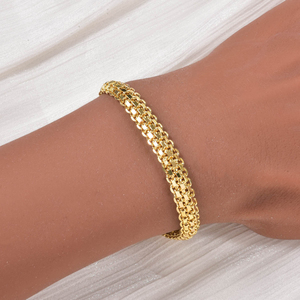 polished tightknit multilayer reflective trendy unisex copper <b>men</b> pour femmes couples fashion <b>bangles</b> bracelet - Product Image 2