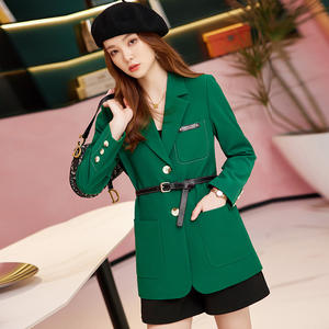 Chaqueta entallada de longitud media, diseño otoño/invierno <span class=keywords><strong>2022</strong></span>, elegante y ecológica para <span class=keywords><strong>mujer</strong></span>. - Product Image 2