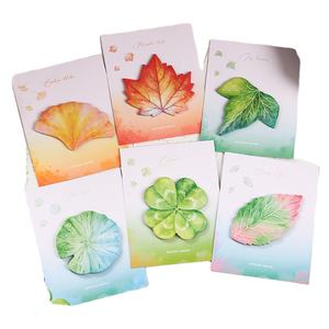 Forma de hoja Post ITT Notas Simular Hojas Notas N veces Stick Mensaje Pegatinas Papelería Regalos - Product Image 1