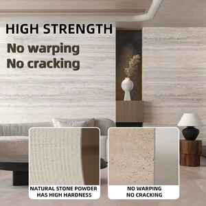 Panneau mural en pierre flexible, panneau mural en pierre, feuille de placage souple, décoration murale extérieure et intérieure, peinture de ligne murale, <span class=keywords><strong>travertin</strong></span> - Product Image 5
