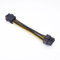 Cable adaptador de conector de alimentación PCI-E de 6 pines hembra a placa base CPU de 8 (4+4) pines 12v CPU EPS