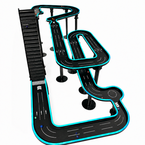 Circuit de course en marbre Blue Edge Design avec élévateur de billes, grand équipement de jeu interactif pour aire de jeux intérieure - Product Image 1