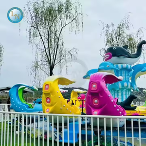 Prix d'usine Kiddie Carnival Theme Park Water Rides Amusement Park Turntable Shooting Rides Fighting Shark Island à vendre - Product Image 4