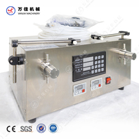 Remplisseur de liquide à pompe magnétique semi-automatique à 2 buses Remplisseur d'huile essentielle de jus de boisson Sauce soja Machine de remplissage de bouteilles d'eau