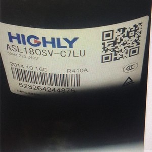 คอมเพรสเซอร์เครื่องปรับอากาศฮิตาชิ ASL155SV C7LU R410A ใหม่สำหรับเปลี่ยนซ่อม - Product Image 2