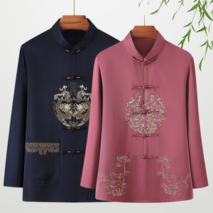 Costumes ethniques de style <span class=keywords><strong>chinois</strong></span> pour hommes et femmes, Hanfu <span class=keywords><strong>chinois</strong></span> à manches longues pour grand-père et grand-mère, été - Product Image 4