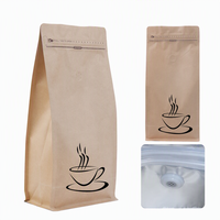 Sachet Doypack personnalisé en kraft brun imprimé de 125g ou 250g pour l'emballage d'aliments secs