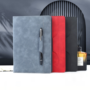 <span class=keywords><strong>Cuaderno</strong></span> A5 de Cuero PU Esmerilado, con Ranura para Bolígrafo Integrada y Marcapáginas de Cinta para Uso en Oficina - Product Image 2
