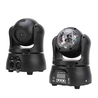 Éclairage de scène LED à tête mobile mini coloré de qualité supérieure avec double boule disco, contrôle DMX512, indice de protection IP33