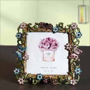 Marco de mariposa clásico europeo decoración creativa con marco Retro decoración sala de estar porche y Mesa - Product Image 3