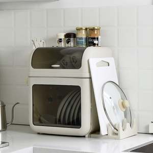 <span class=keywords><strong>Vaisselle</strong></span> de cuisine anti-poussière baguettes boîte de rangement support de comptoir armoire de cuisine à deux couches porte-<span class=keywords><strong>vaisselle</strong></span> en plastique avec couvercle - Product Image 5