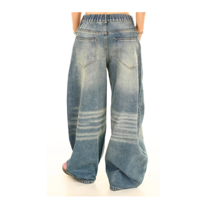 <span class=keywords><strong>กางเกง</strong></span>ยีนส์ฮิปฮอปกว้างสำหรับผู้ชาย<span class=keywords><strong>กางเกง</strong></span>ยีนส์ทรงฮิปฮอปกว้างพิมพ์ลายแนวสตรีทปรับแต่งโลโก้ได้ตามต้องการ - Product Image 2