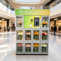 Distributeur automatique de fleurs fraîches IMT Fresh Blooms 24/7, 24h réfrigéré en libre-service