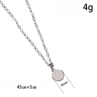 Collier avec pendentif rond gravé personnalisé Ywyougang, bijoux en acier inoxydable, cadeau personnalisé pour femmes