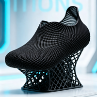 Chaussures décontractées personnalisées en TPU souple imprimées en 3D, pantoufles imprimées en 3D, service de prototypage