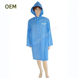 Factory Supply Unisex Clear EVA PVC Adult Raincoat Raincoats For Cambing