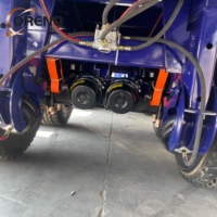 Semi-remorque à plateau plat à 3 essieux, design léger, pour le transport de conteneurs et de bobines d'acier