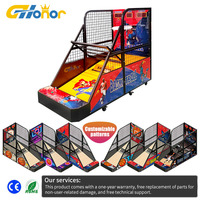 Machine de jeu de basket-ball d'arcade de haute qualité avec plateau élévateur et système de notation pour centres de divertissement intérieurs