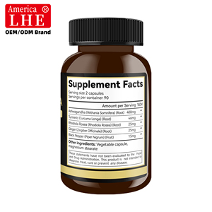 Suplemento Premium Shecome de Raíz de Ashwagandha en Polvo con Extracto de Pimienta Negra para el Apoyo del Estado de Ánimo y el Estrés, 180 Cápsulas Vegetales de Ashwagandha - Product Image 3