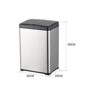 <span class=keywords><strong>Cubo</strong></span> de <span class=keywords><strong>basura</strong></span> con sensor cuadrado de <span class=keywords><strong>acero</strong></span> <span class=keywords><strong>inoxidable</strong></span> para cocina, oficina, hogar, 30, <span class=keywords><strong>50</strong></span> <span class=keywords><strong>litros</strong></span>, fábrica de cubos de <span class=keywords><strong>basura</strong></span> - Product Image 6