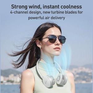 Ventilateur <span class=keywords><strong>portable</strong></span> pour le cou Yesido YF17 (gris blanc) - Product Image 3