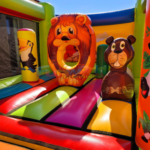 บ้านเป่าลม PVC เป่าลมสำหรับเด็กบ้านเป่าลมรูปงูกอนฟลาเเบิลสำหรับเด็ก - Product Image 3