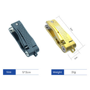 カスタムカラー対応 新製品 フライフィッシング用ラインクリッパーツール アルミニウム製 フィッシングラインニッパーカッター ステンレススチールブレード付き - Product Image 2