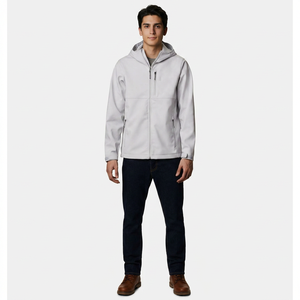 Customizable XL Winter Softshell <b>Jacket</b> for <b>Men</b> and Women Casual Windproof Waterproof with Embroidered Logo Stand OEM Service - Product Image 1