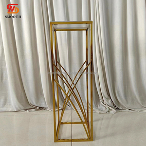 SMOOTH 90cm Marco de metal dorado Soporte para pasteles Pedestal desmontable clásico para fiestas de bodas y exhibiciones - Product Image 3