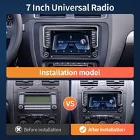 GRANDnavi 2din 7 pouces Android Car Radio 1 + 32G BT Call FM GPS Navigation IPS Touch Screen Pour Volkswagen Golf Skoda Car