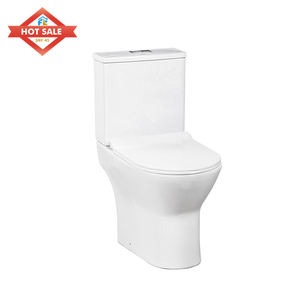 Fluor Une Pièce Murale Sans Monture En Céramique Moderne Sanitaire Allongé P-Trap Cuvette De Toilette À Fermeture Lente pour Salles De Bains <span class=keywords><strong>WC</strong></span> - Product Image 3