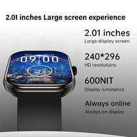 Montre de sport étanche pour hommes, montre de sport étanche, tracker de fitness, montre intelligente robuste S5 240x296 HD IP68, moniteur de santé