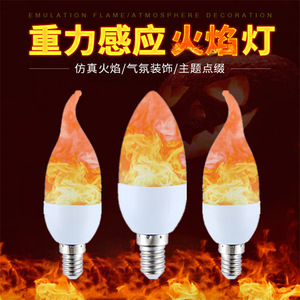 ไฟ LED เอฟเฟกต์เปลวเทียน ขั้ว E14 หลอดไฟ LED 39 ดวง ไฟตกแต่งคริสต์มาส - Product Image 4