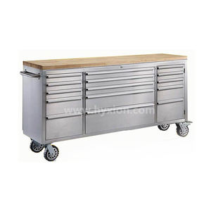 Рабочий верстак из нержавеющей стали длиной 72 дюйма с 15 ящиками и защитой от отпечатков пальцев - Product Image 5